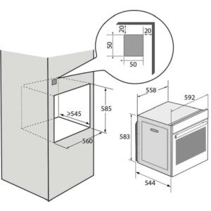 Four encastrable BRANDT BOP2432B ToucheVapeur – Image 4
