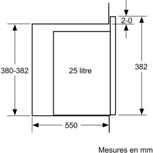 Micro ondes encastrable BOSCH BFL553MB0 Serenity Serie 4 – Image 5