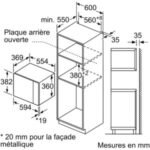 Micro ondes encastrable BOSCH BFL553MB0 Serenity Serie 4 – Image 4