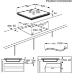 Table induction AEG IKE86683FB FullFlex – Image 3