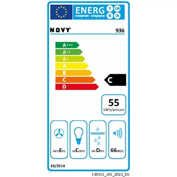 Hotte casquette NOVY 936 INOX – Image 2