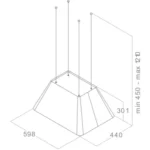 Hotte décorative îlot ELICA IKONA LIGHT IX/F/60 – Image 4