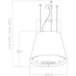 Hotte décorative îlot ELICA EASY UX WH/F50 – Image 3