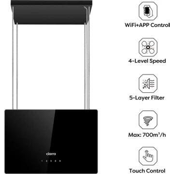 Hotte décorative îlot CIARRA CD4850B – Image 7