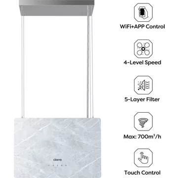 Hotte décorative îlot CIARRA CD4850W – Image 7