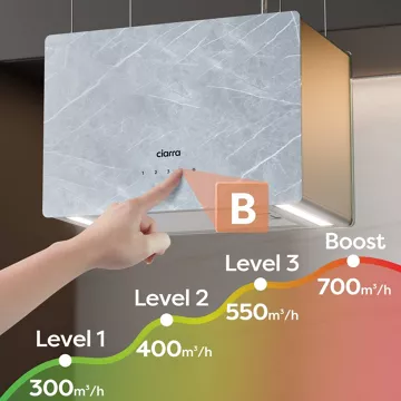 Hotte décorative îlot CIARRA CD4850W – Image 5