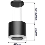 Hotte décorative îlot CIARRA VM4838B – Image 3