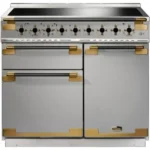 Piano de cuisson induction FALCON ELISE LUXE TAB IND 100 CMINOX et NOIR LA