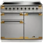Piano de cuisson induction FALCON ELISE LUXE TAB IND 100 CMINOX et NOIR LA – Image 4