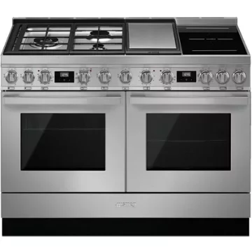 Piano de cuisson induction FALCON Semi Pro DELUXE 110 FAUVE NICKEL BROSSÉ – Image 5