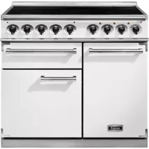 Piano de cuisson induction FALCON Semi Pro DELUXE 100 BLANC NICKEL BROSSÉ