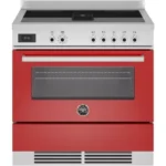 Piano de cuisson induction aspirante BERTAZZONI PROCH94I1EROT rouge