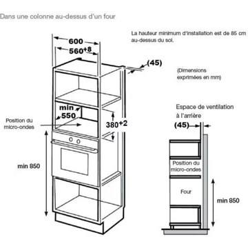 Micro ondes grill encastrable ESSENTIELB EMEG253n Grill – Image 6