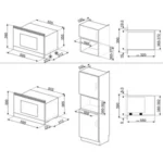 Micro ondes grill encastrable SMEG MP722PO – Image 2