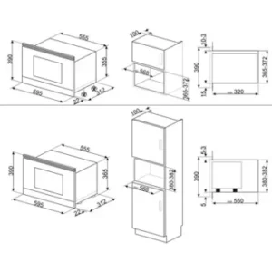 Micro ondes grill encastrable SMEG MP722PO – Image 2