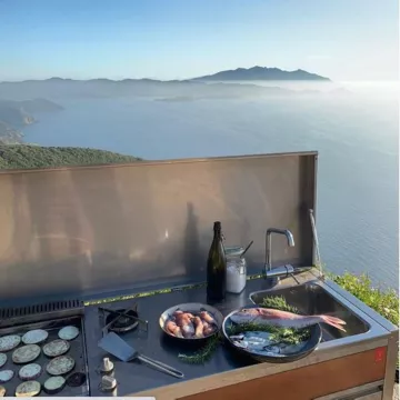 Plancha gaz PLANET Table OASI183+OASI60ELEC+Table Induction – Image 2