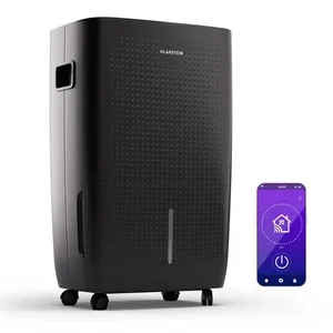 Déshumidificateur KLARSTEIN DryFy Connect 60 Déshumidificateur d’air WiFi à compression 60 l/j 45-65 m²