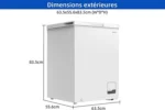Congélateur coffre CHiQ congélateur FCF142DE- 142L – Blanche – Faible consommation – Mode de congélation rapide -32℃ – Image 5