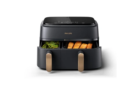 Friteuse sans huile Philips NA352/04 Airfryer 9L noir double panier Accessoires inclus – Image 7
