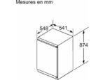 BOSCH - Réfrigérateur encastrable 1 porte KIR21NSE0, Série 2, 136 litres, Niche 88 cm – Image 2